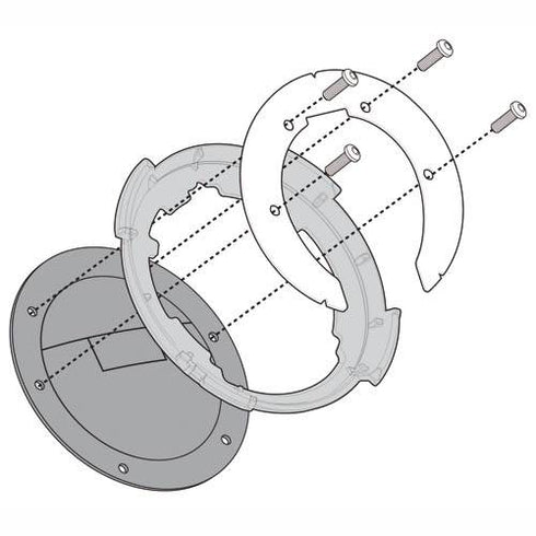 GIVI Base Tanklock BMW 1200GS 04-12, rninet 14-18
